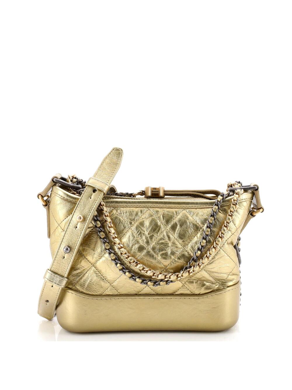 Chanel Gabrielle Hobo Quilted Metallic #220980C30B